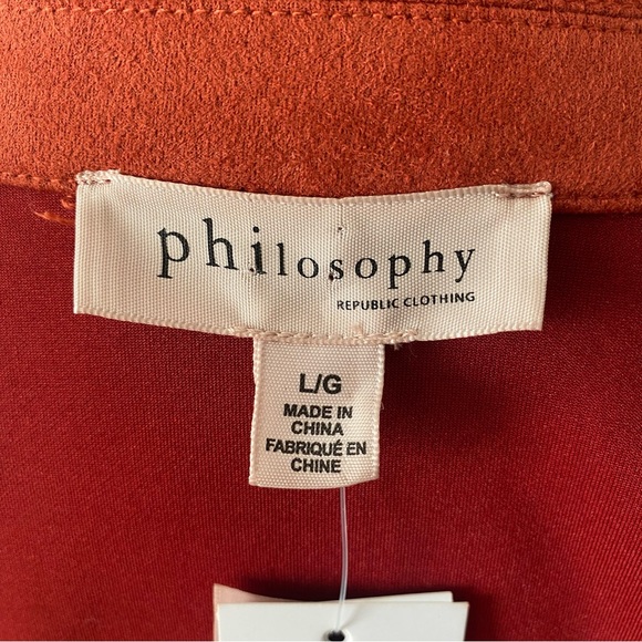 NWT Philosophy Faux Leather Jacket - Picture 6 of 13